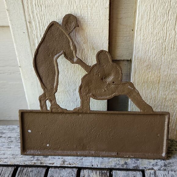 Baseball Play Ball Cast Iron Mancave Plaque - Picture 4 of 4